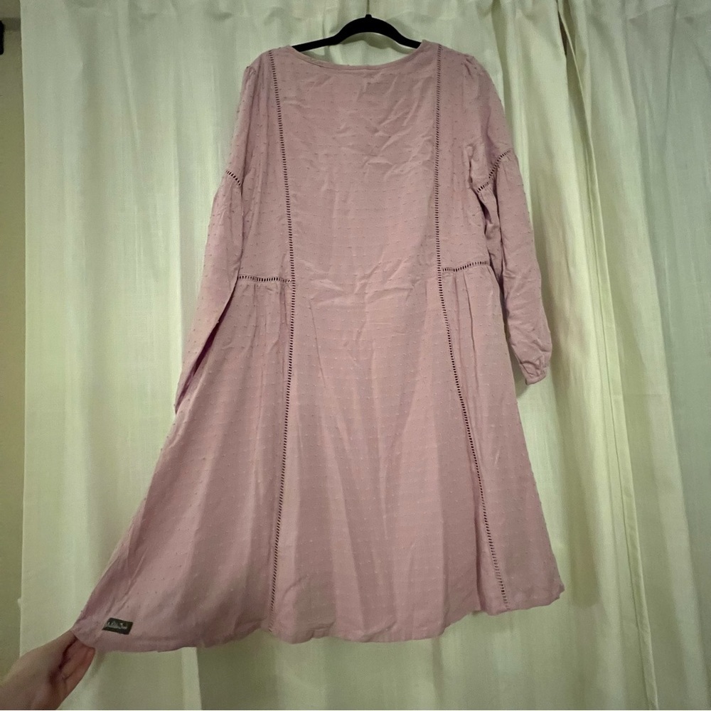 NWT Matilda Jane Turn On The Charm Dress Size L Mauve Pink Purple Boho - Picture 13 of 14